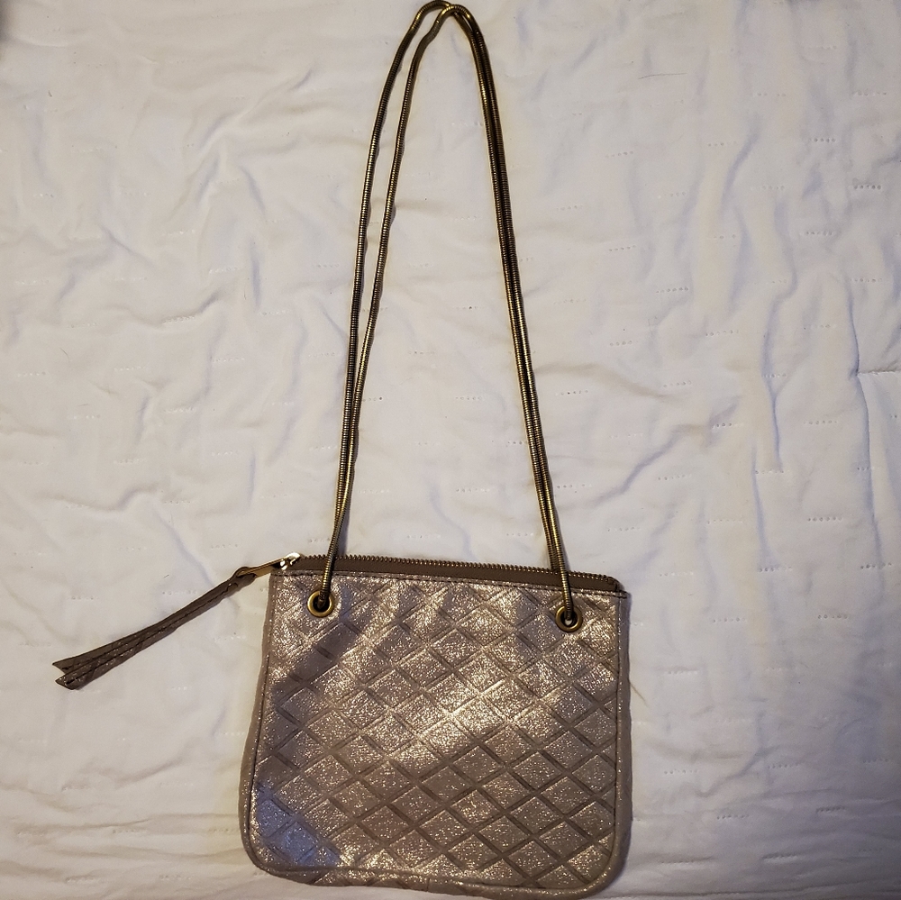 NEW FOSSIL Sofia Crossbody Gold Champagne